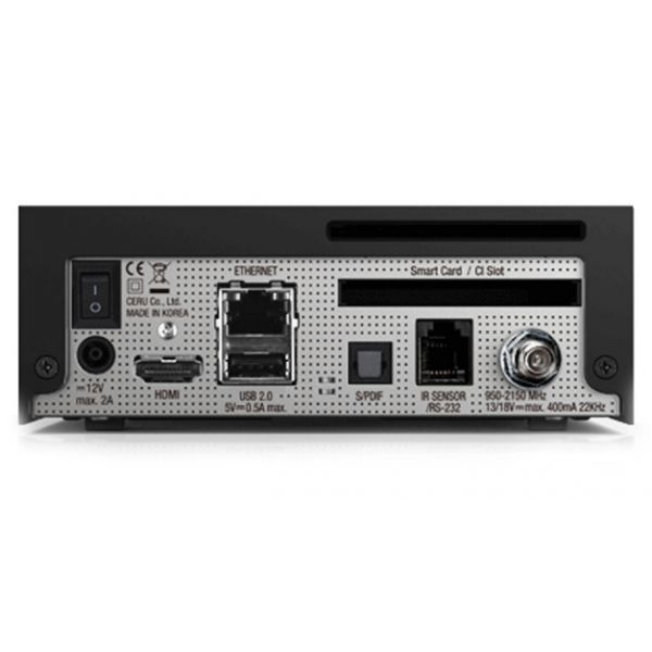 Vu  Receptor Satélite DVB-S2x Zero 4K Black