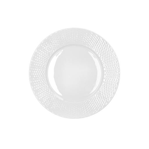 Pillivuyt Basket Tallerken, Hvid, Ø28 cm