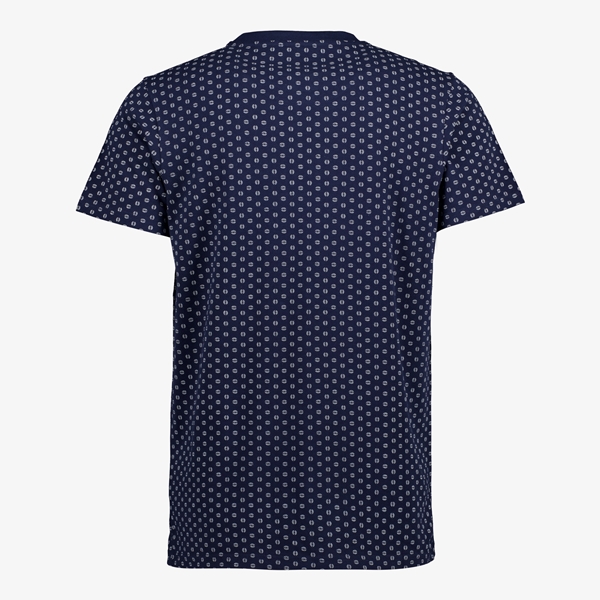 Unsigned heren T-shirt blauw met print