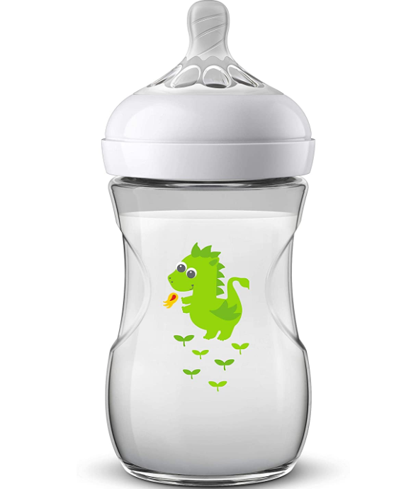 BIBERON NATURAL 2.0 9OZ DRAGON - Transparent