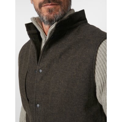 Herren-Flanellweste, Braun