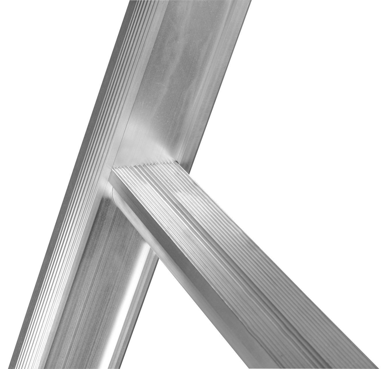 Little Jumbo SuperPRO Enkele uitgebogen ladder geanodiseerd - 18 sporten - 1250300118
