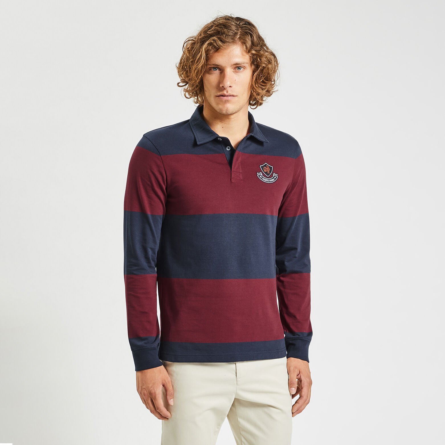 Polo manche longue licence France rugby Bordeaux