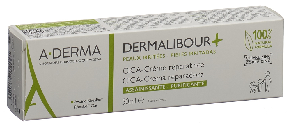 A-DERMA DERMALIBOUR  Reparierende CICA-Creme Creme Tb 50 ml