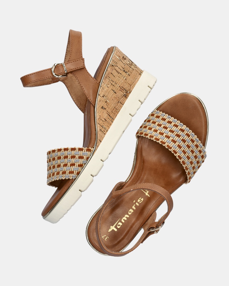 Tamaris Sandalen  - cognac