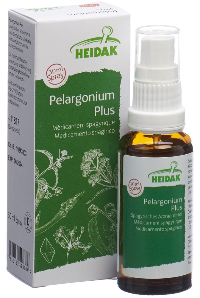 HEIDAK Pelargonium plus Spray Fl 30 ml