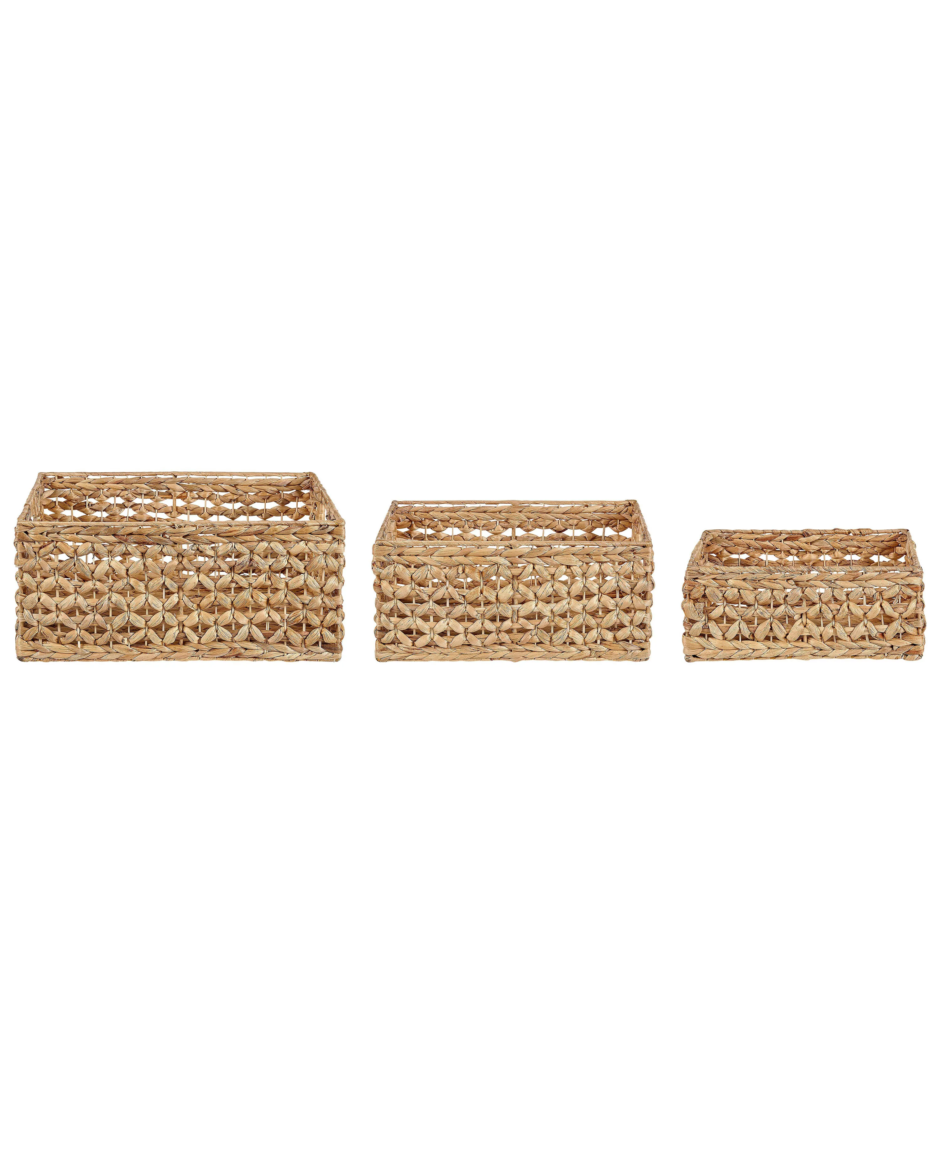 Set van 3 manden MINNOW Wicker Natuurlijk