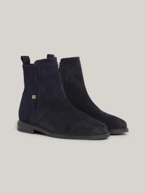 Botas de cano curto Essential Suede Flag Plade