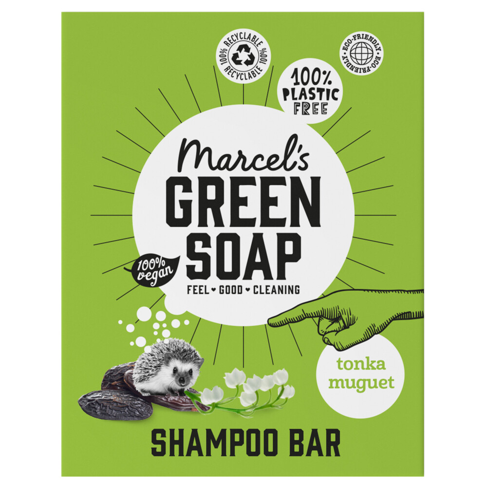 6x Marcel's Green Soap Shampoobar Tonka & Muguet90 gr