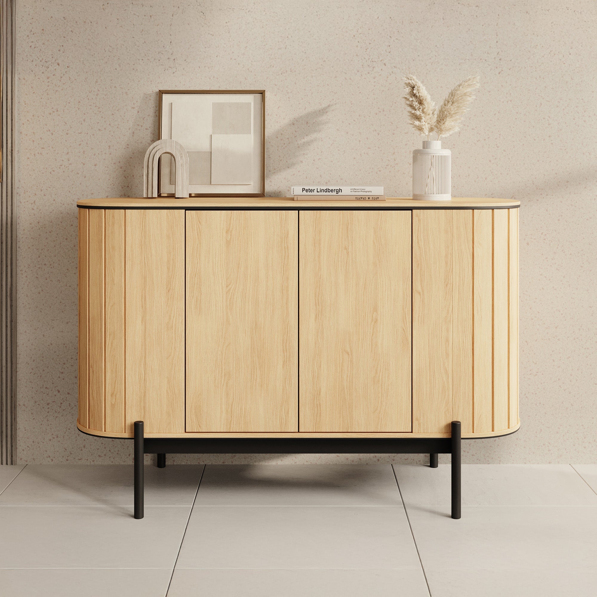 Meubella - Dressoir Royale - Eiken - 124 cm