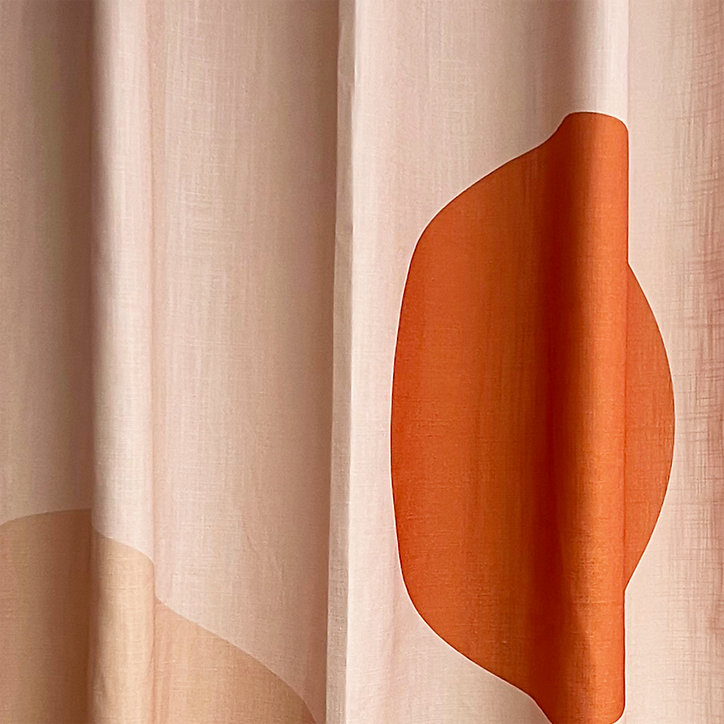Rideau Maidu GoodHome terracotta l.140 x H.260 cm