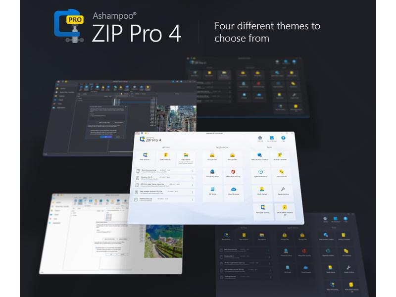 Ashampoo ZIP Pro 4 ESD, Vollversion, 1 PC Dateien blitzschnell packen, entpacken, verschlüsseln und sichern