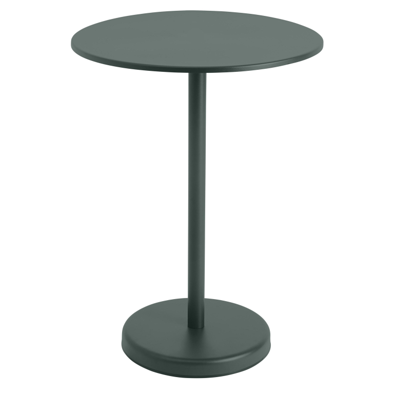 Muuto Linear Steel statafel Ø70 h95 Dark Green