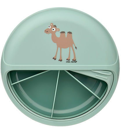 Carl Oscar Snackbox - MiniDisc - 12 cm - Grün m. Kamel