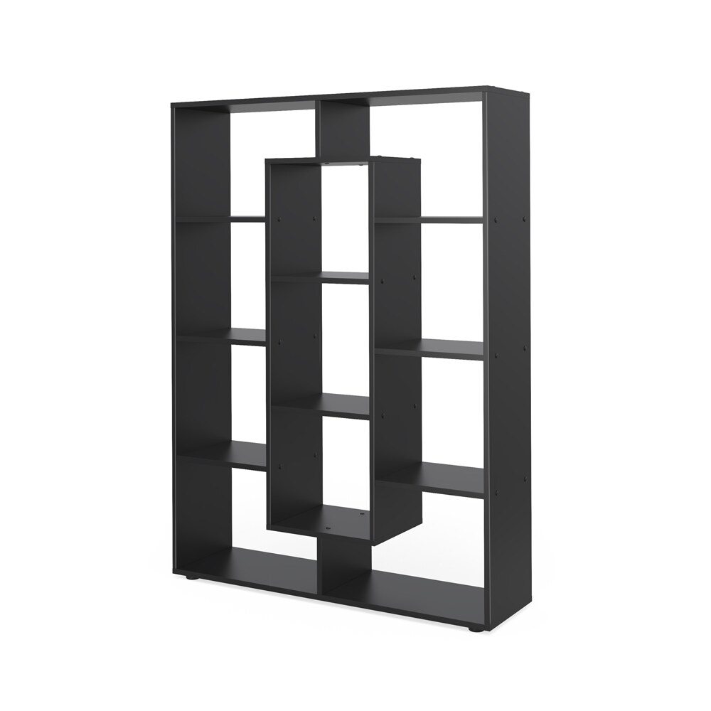 VICCO Raumteiler 11 Fächer Schwarz Bücherregal Standregal Wandregal Büroregal