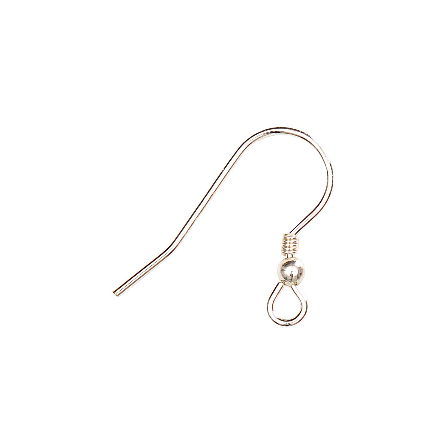 (1 Paar) 925er Sterling Ohrhaken DIY Schmuck Ohrring Zubehör (7091.30.01) - Silber