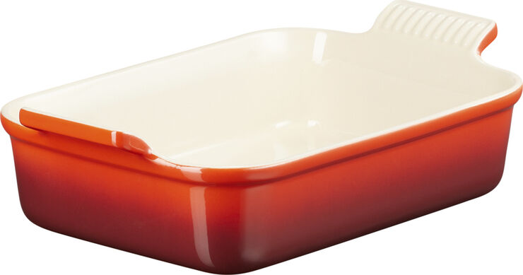 Le Creuset Herritage Rekt Fad 26/20cm Cerise Stentøj