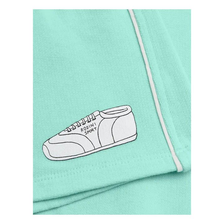Mini Rodini Short Jogging Coton Bio | Bleu ciel