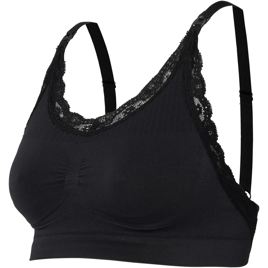 Noppies Nahtloser Still-BH Seamless nursing bra lace Black