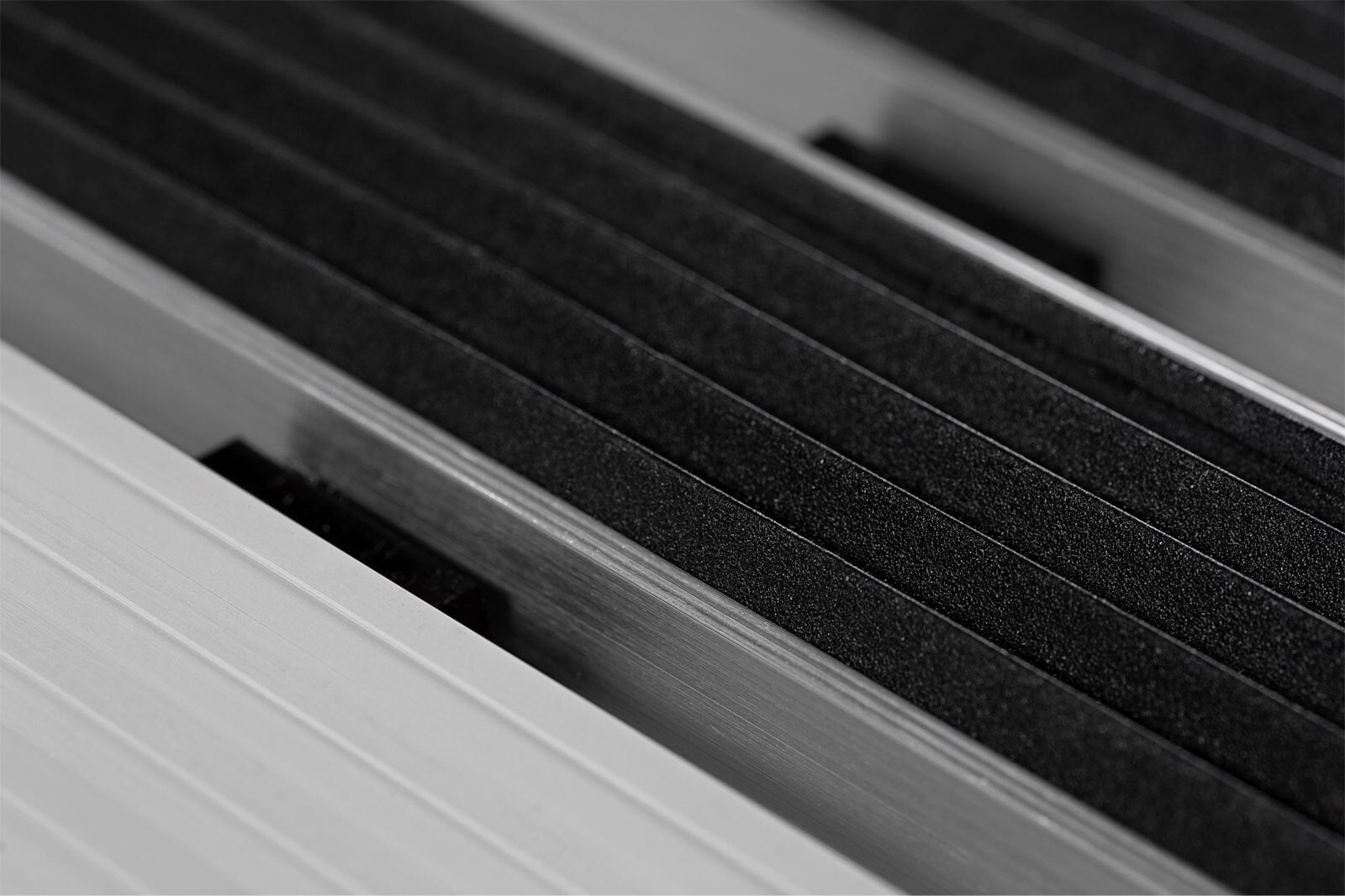 Fußmatte Exclusive Schwarz/Silberfarbig 40 x 60 cm