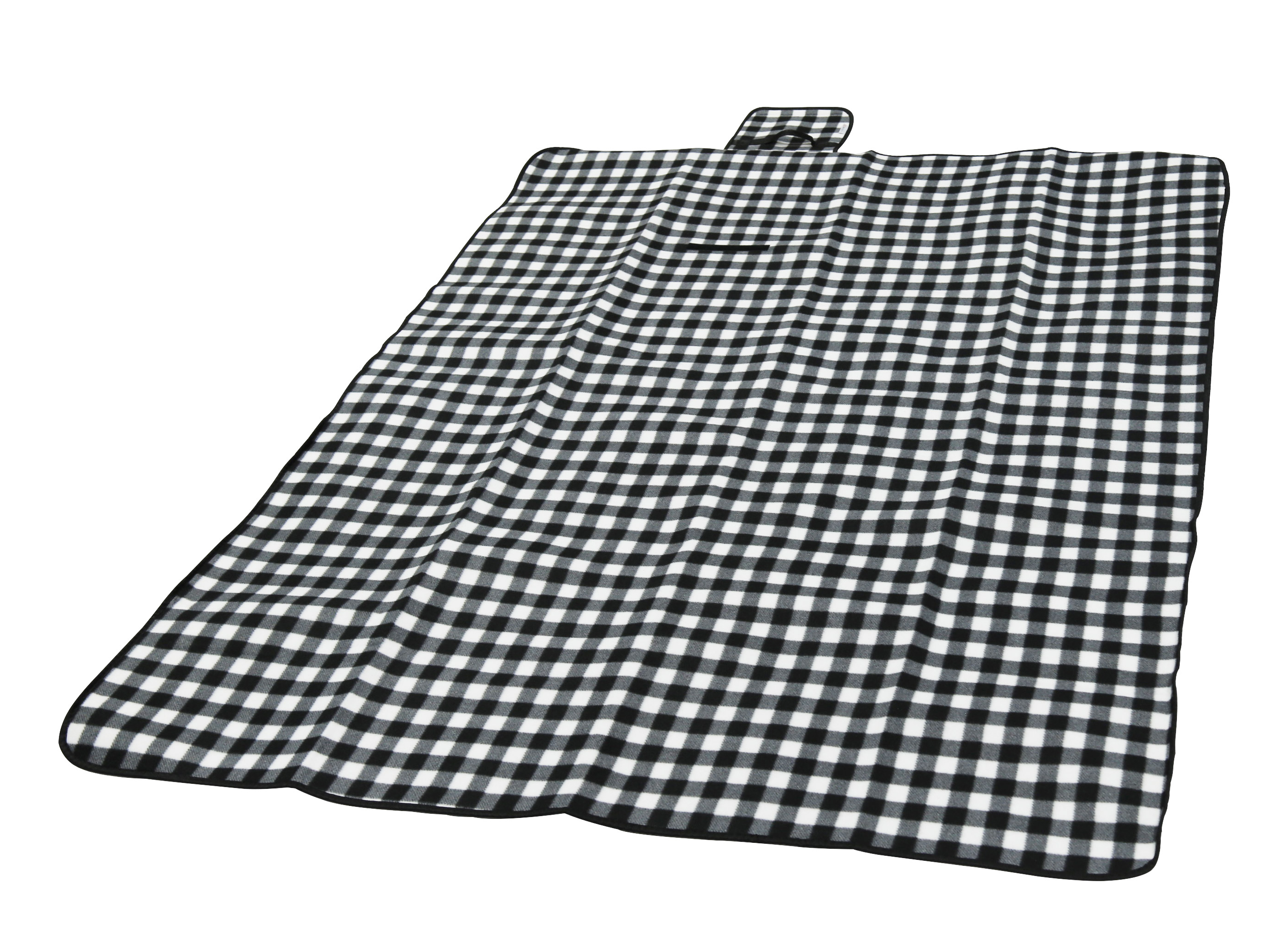 Picknickdecke 200 x 145 cm schwarz/weiss