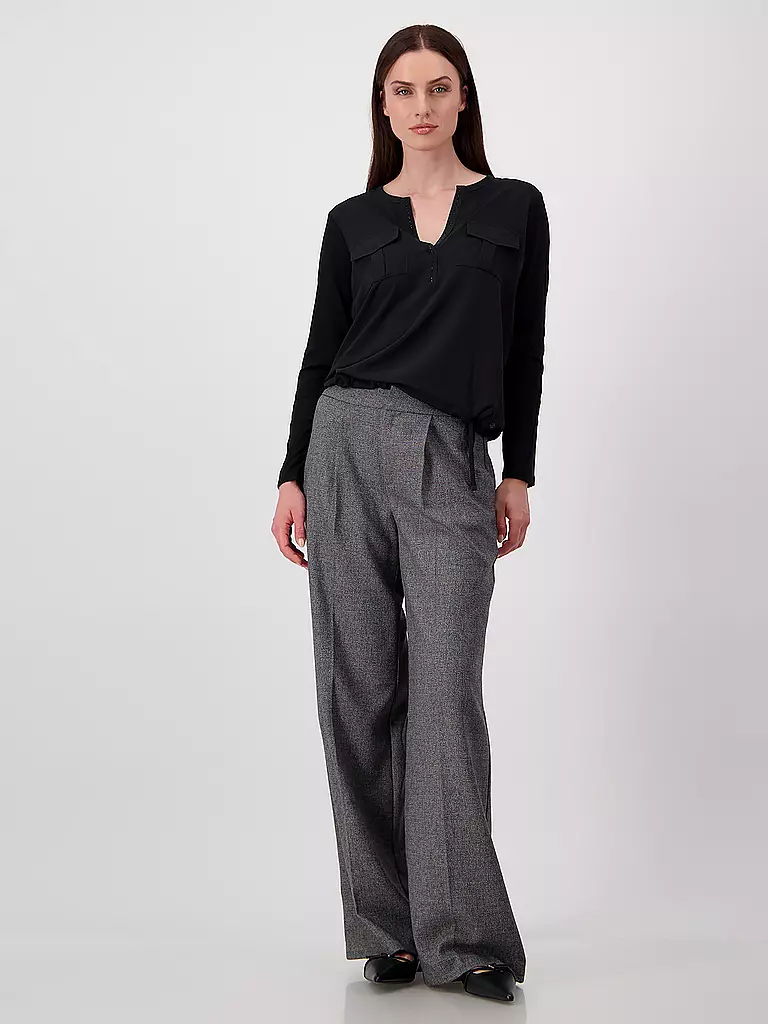 MONARI Blusenshirt schwarz