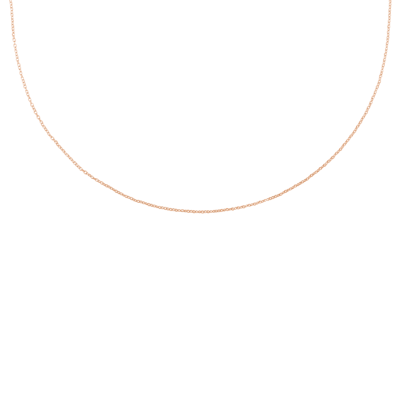 Zilveren basis roséplated ketting