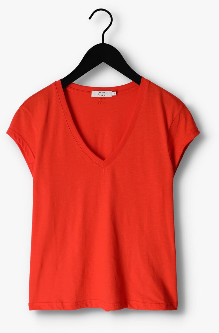 CC HEART rode cc heart t-shirt basic v-neck t-shirt
