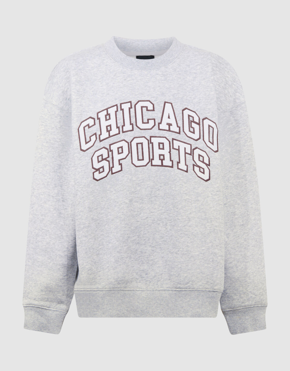 Chicago Artwork Sweater Lichtgrijs