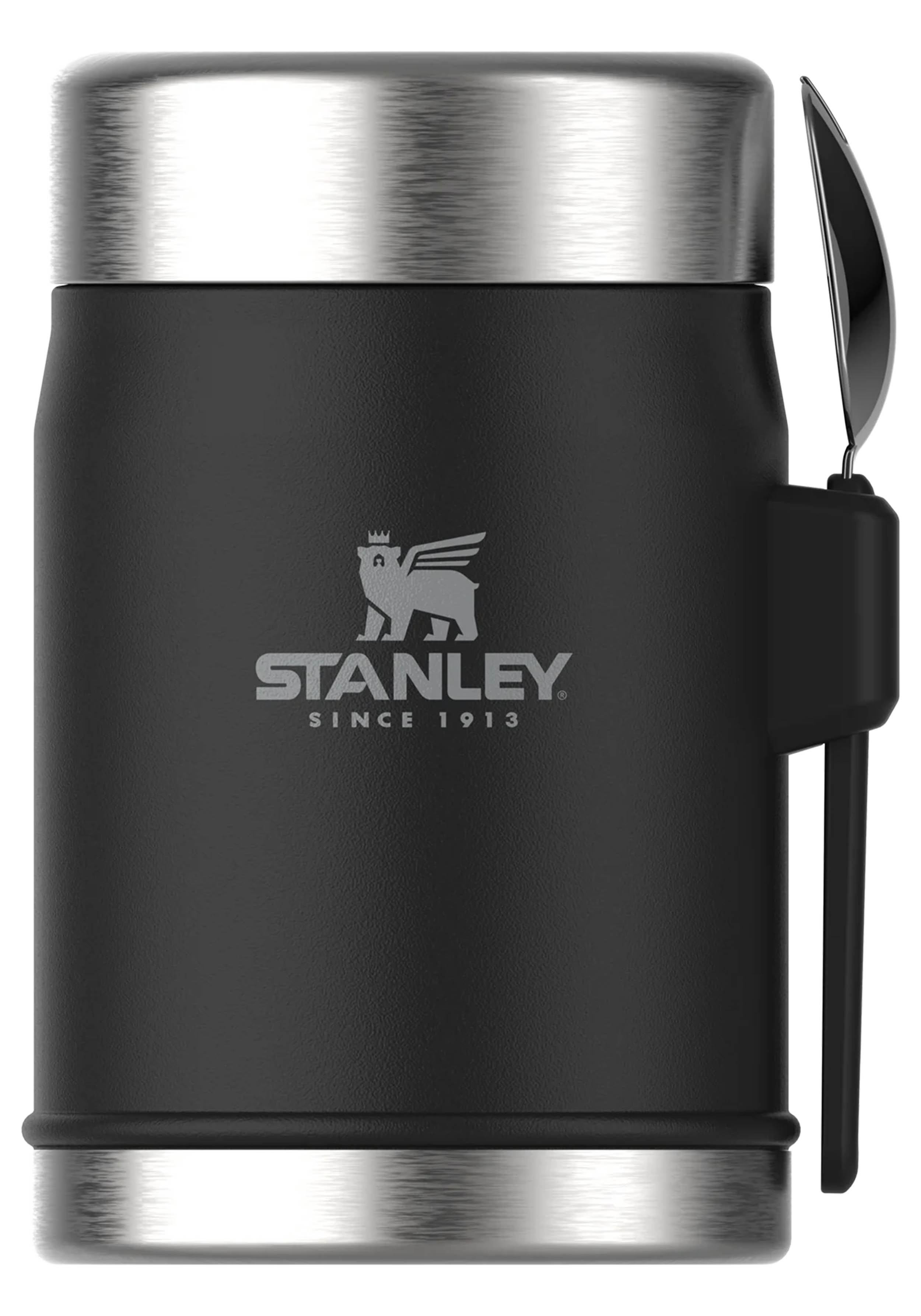 Stanley Thermo-Lunchbox Legendary Food Jar   Spork 0.4 L Matte Black Pebble