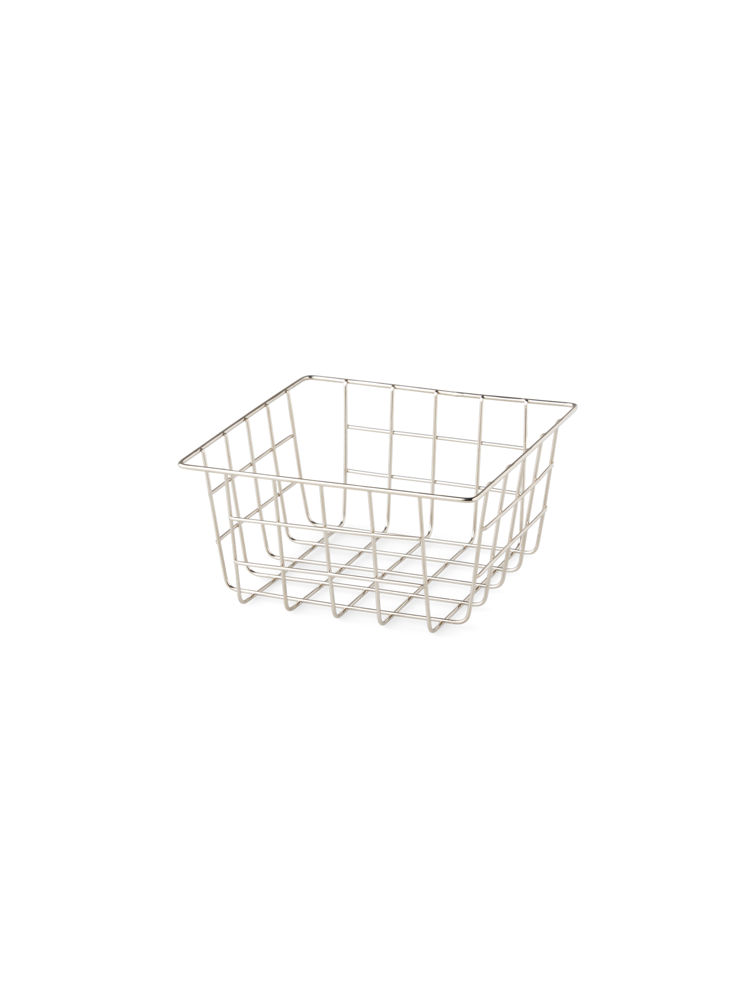 Kurv | Jern. 16 x 16 x 8 cm. | Silver Grey