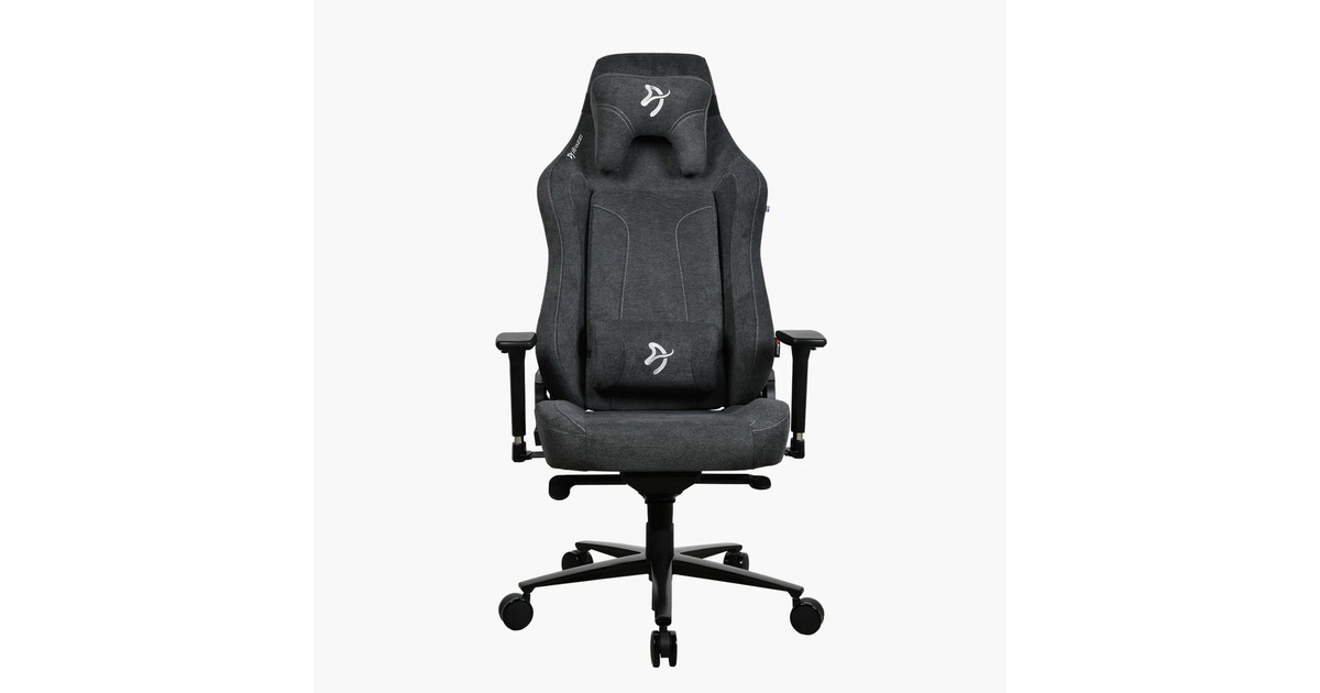 ArozziVernazza XL Soft Fabric Dark Grey gamestoel  (Donkergrijs)