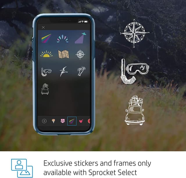 HP Sprocket Select Eclipse smartphone-printer (grå)