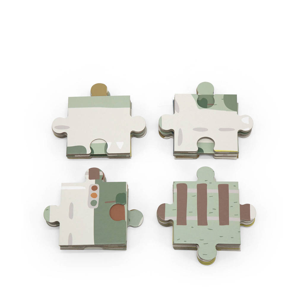 stratenpuzzel met accessoires blokpuzzel 32 stukjes