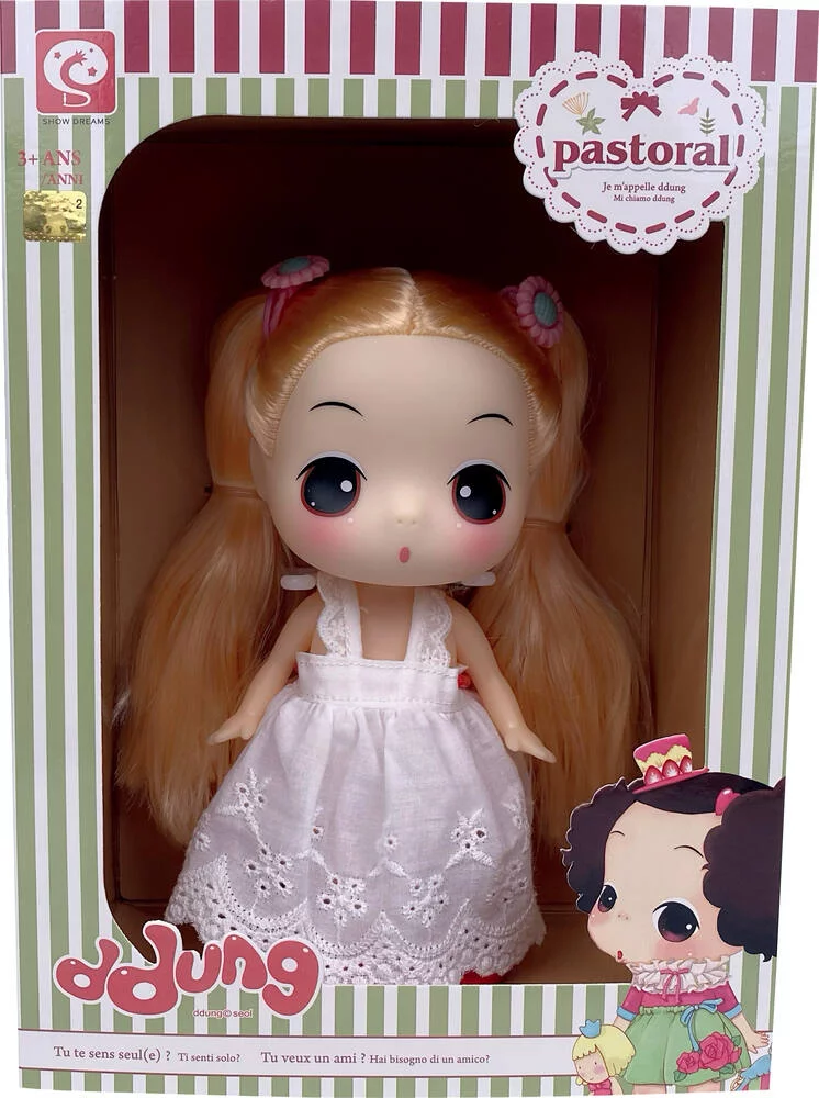 DDUNG - POUPEE ROBE CHAMPETRE 18 CM