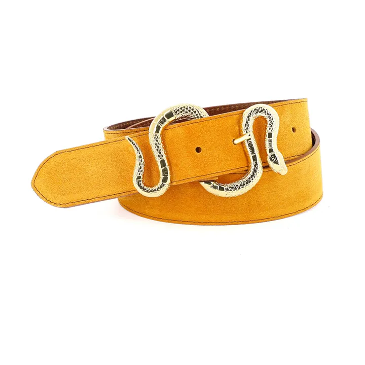 herbert frère soeur Ceinture La Crush Velours | Ocre
