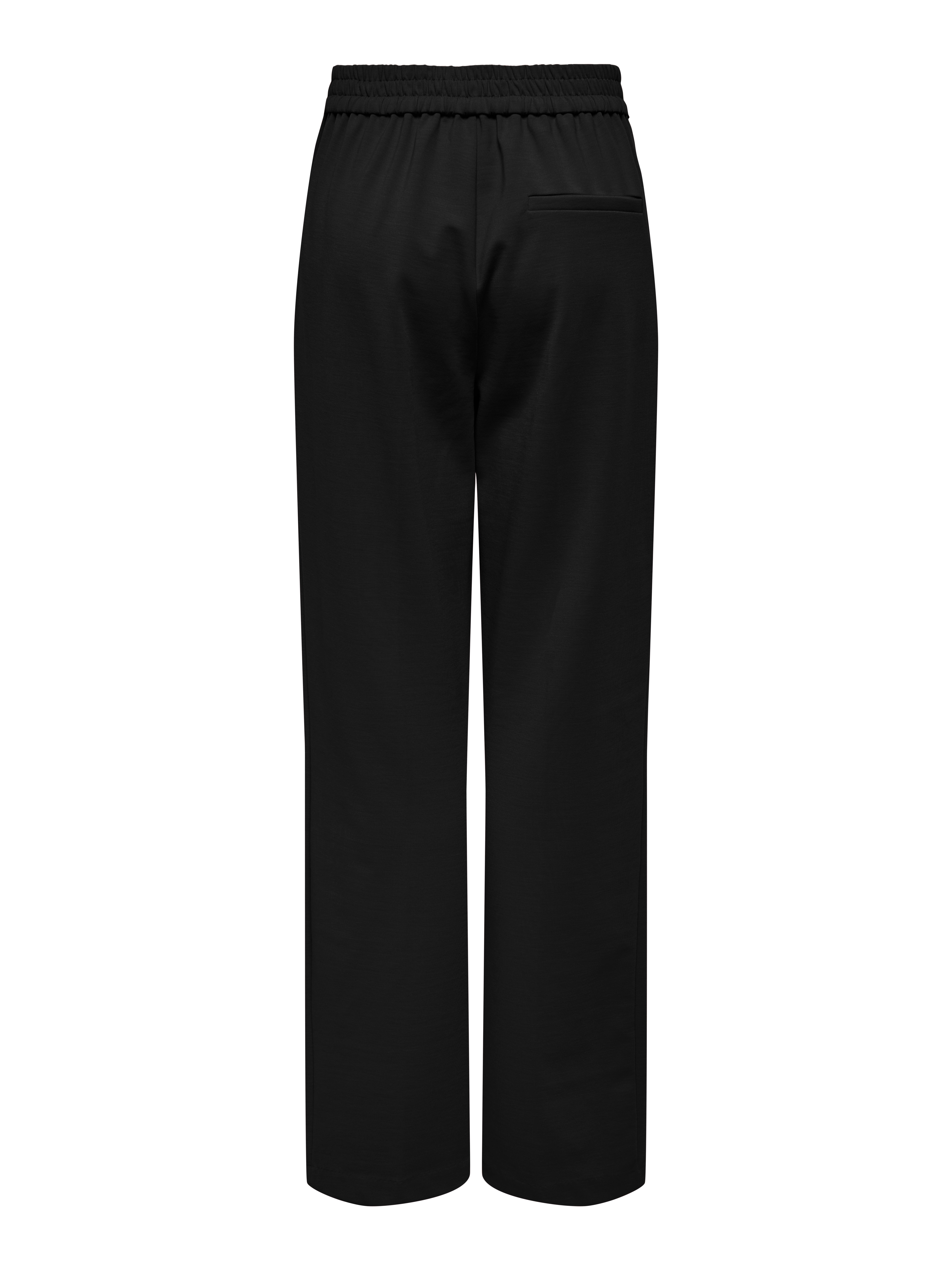 ONLPEACH Mittlere Taille Gerade geschnitten Gestrickte Hose Black