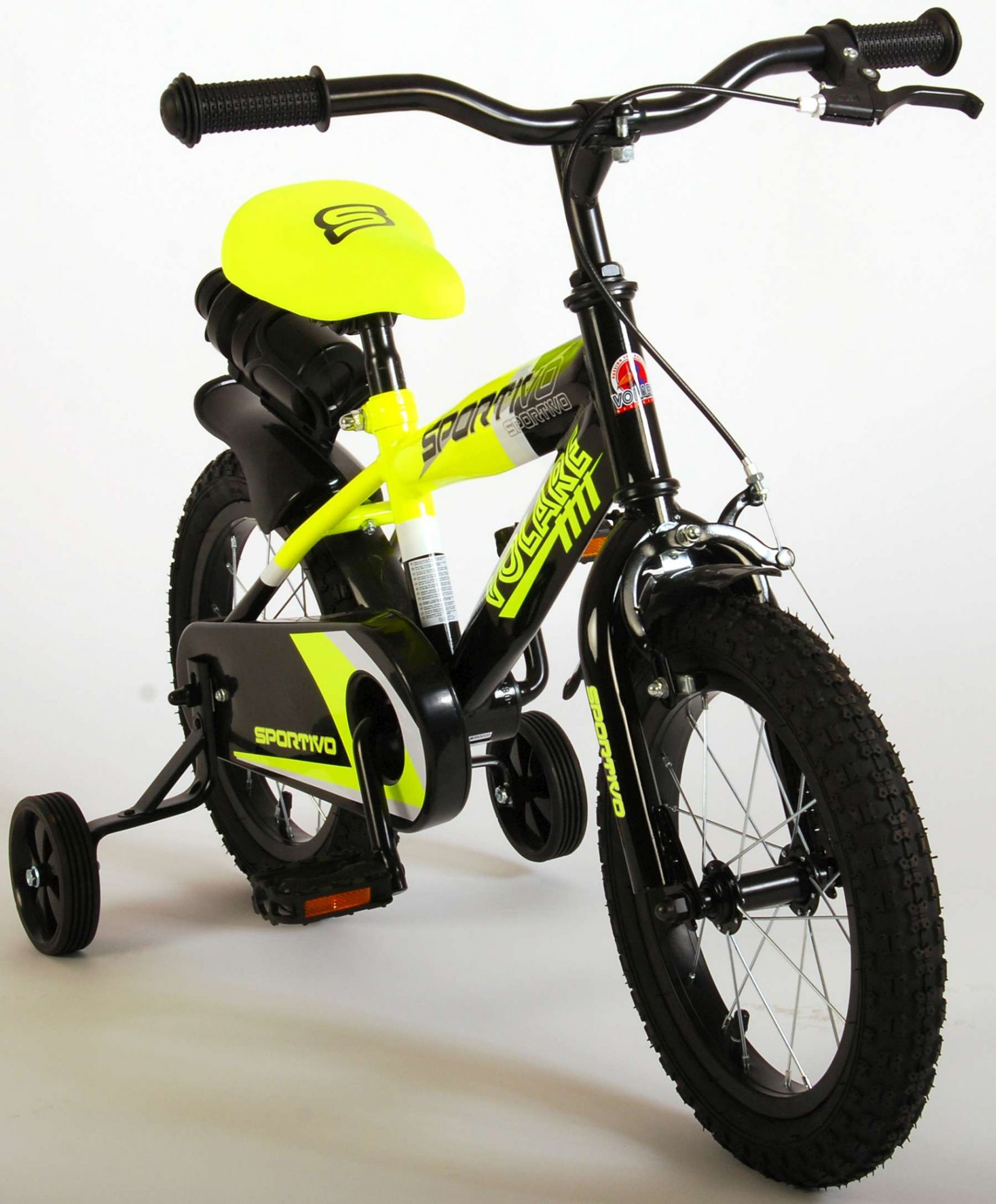 TPFSports Sportivo Kinderfahrrad - Jungen - 14 Zoll - 2 Handbremsen - Neon Orange