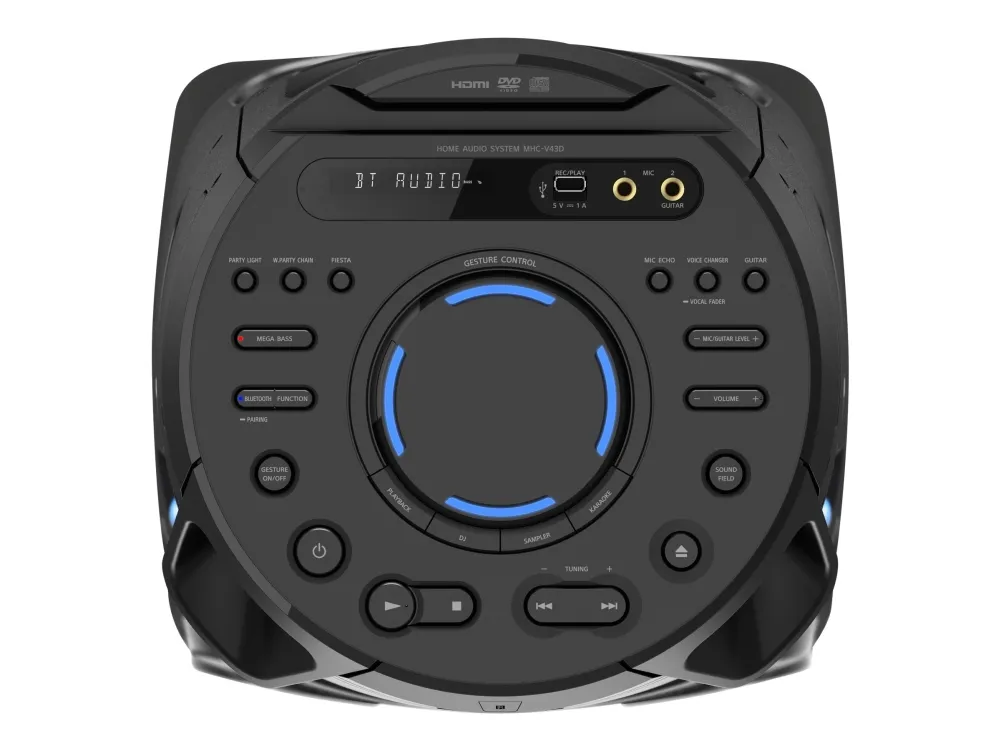 [OUTLET] - Sony MHC-V43D - Festhøjttaler - trådløs - Bluetooth - App-kontrolleret - 3-vejs