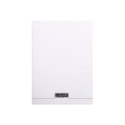 Calligraphe 8000 - Cahier polypro 17 x 22 cm - 96 pages - grands carreaux (Seyes) - transparent