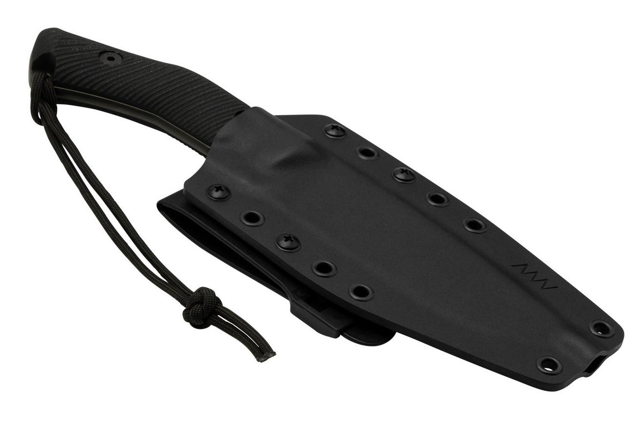 ANV M200 HT Hardtask DLC Sleipner, M200-001, Black Kydex Sheath, survivalmes