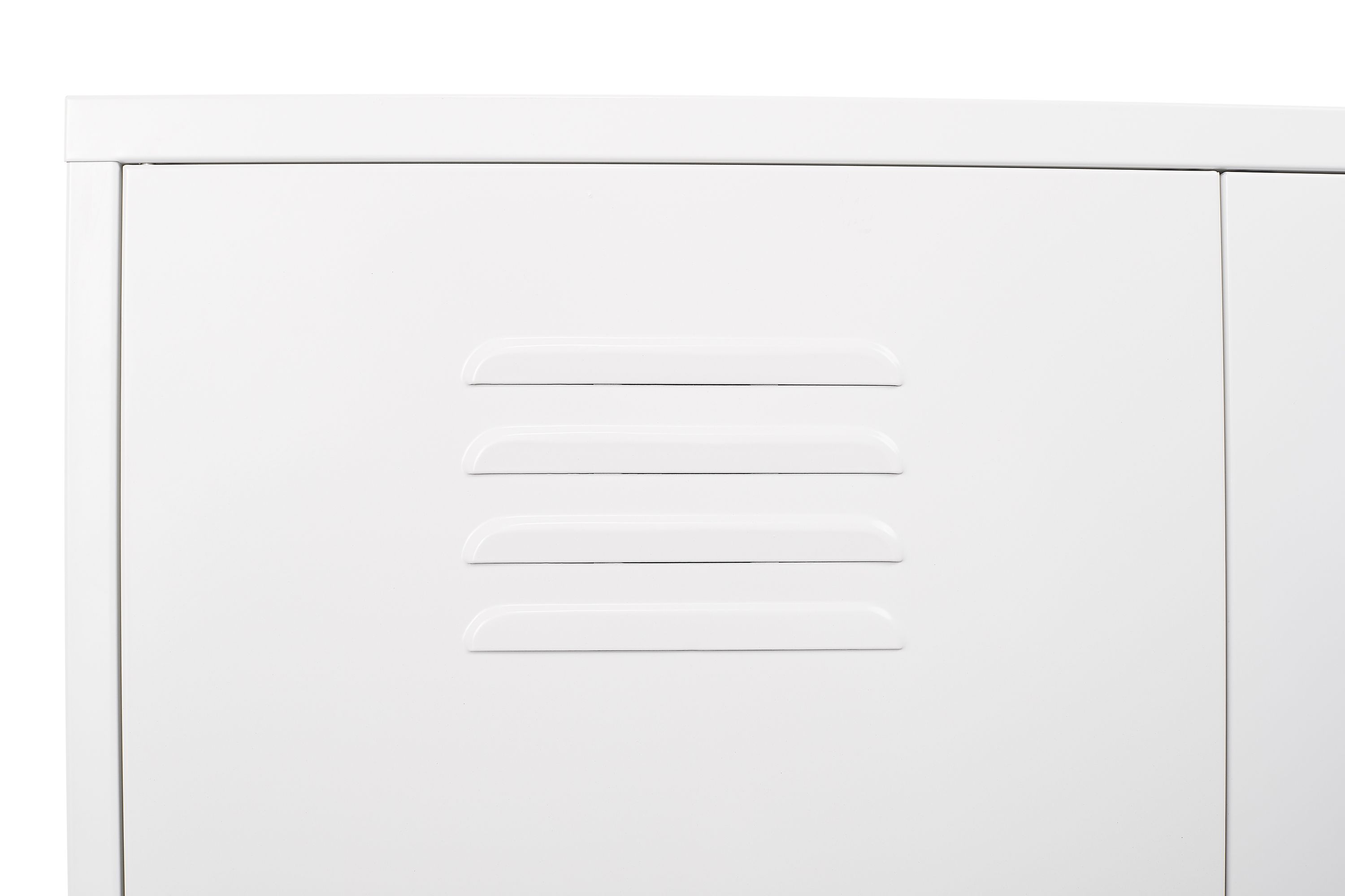 Kommode Metall KLAUS 80 x 101 cm weiss