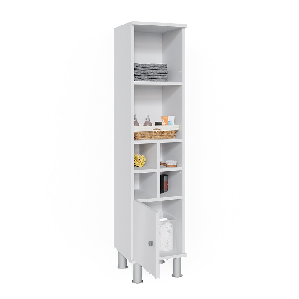 Vicco Badschrank Fynn Midischrank 7 Fächer Hochschrank Badezimmerschrank Bad