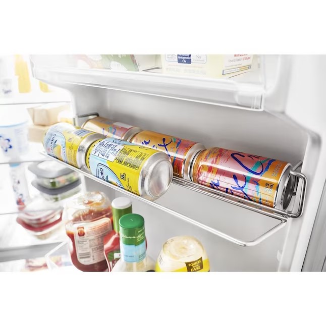 Refrigerador Whirlpool Side-by-Side de 21,4 pés cúbicos com máquina de gelo (aço inoxidável resistente a impressões digitais)