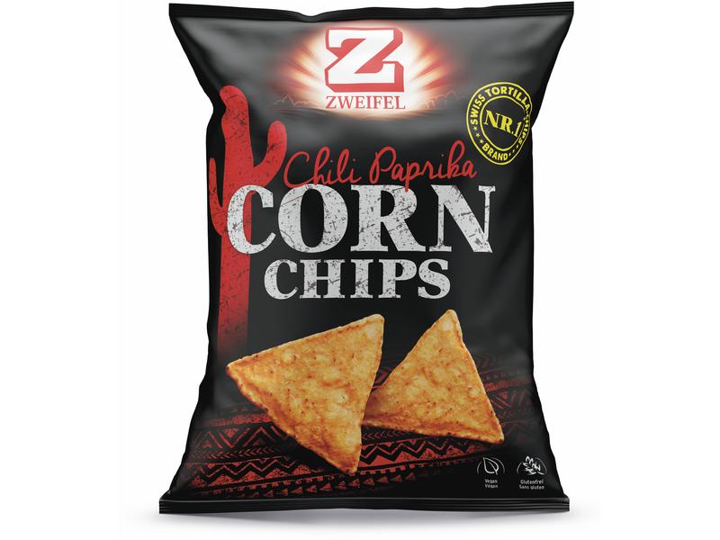 Zweifel Corn Chips Chili Paprika 125 g Mehrkorn Snack