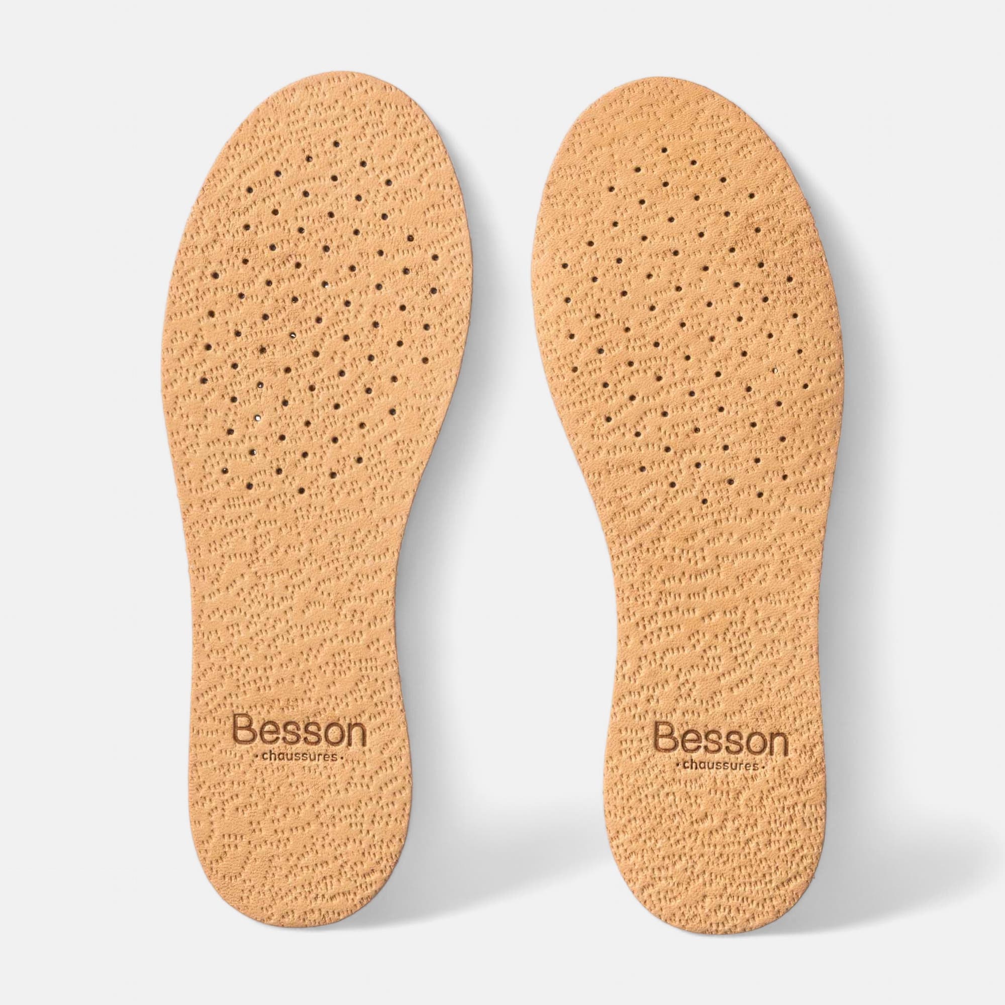 Semelles cuir charbon 29 30 sans coloris