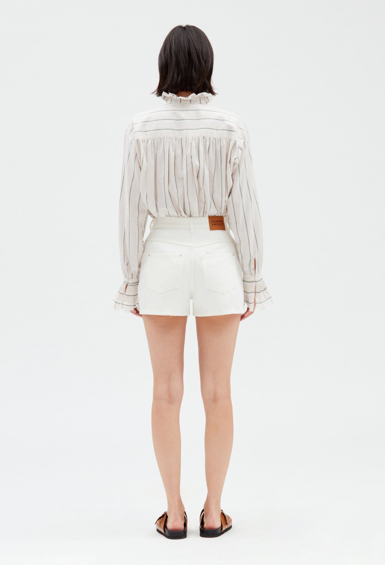 Short jean ecru