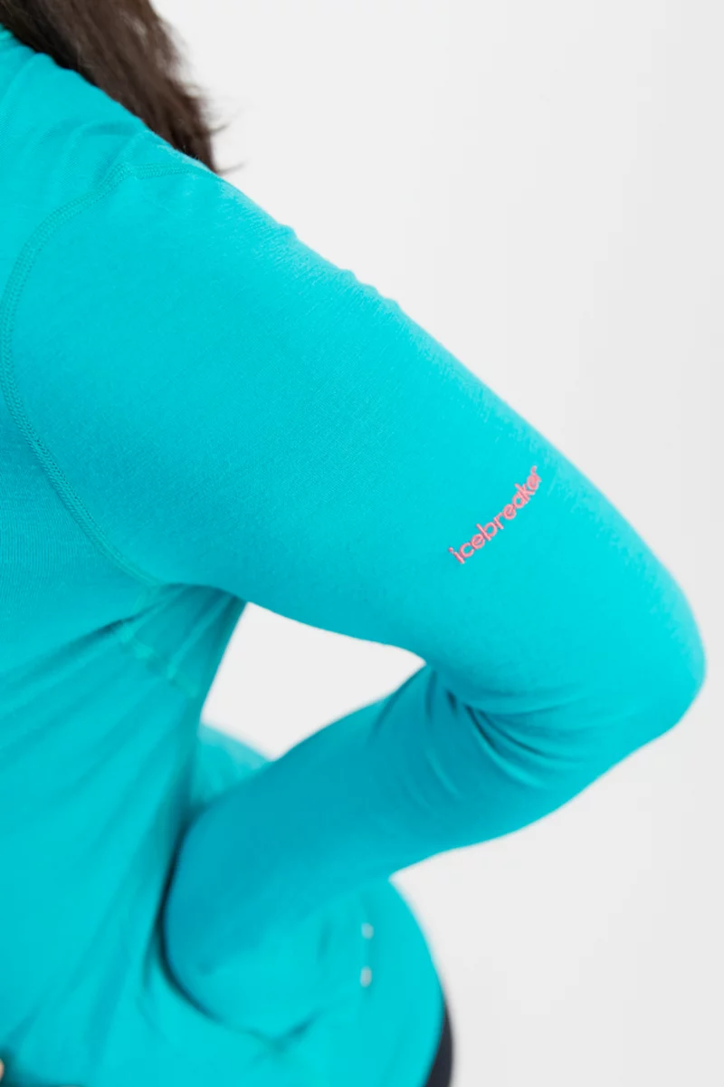 icebreaker Merino 200 Oasis Ski Stripes Damen Thermo Longsleeve