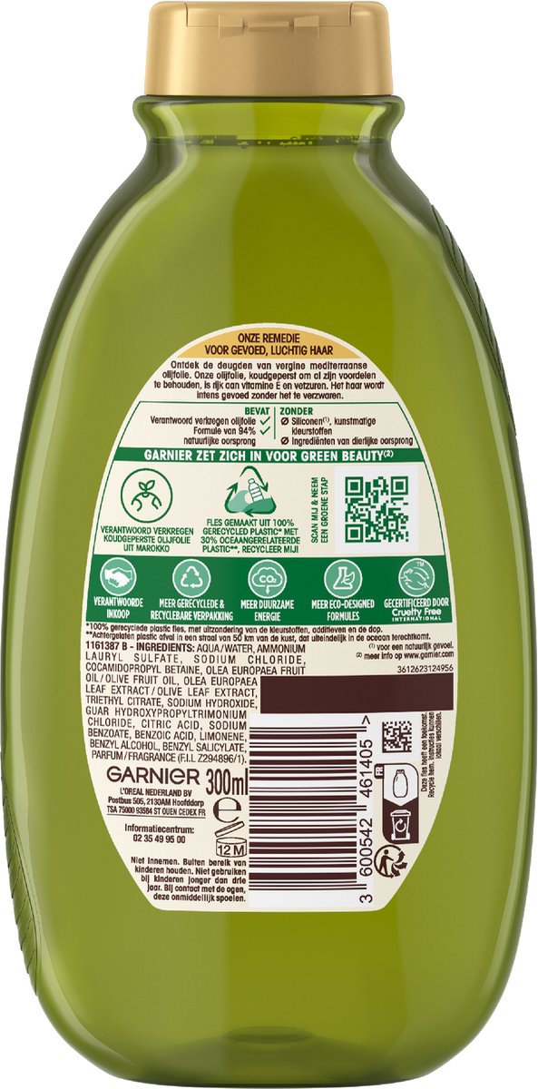 Garnier Loving Blends Shampoo Mythische Olijven – Droog haar (300 ml)