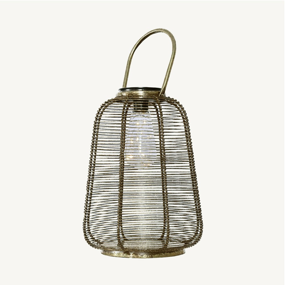 Lanterne solaire haussman - blanc chaud - ampoule 5 microled - fixe - extérieur - chromex